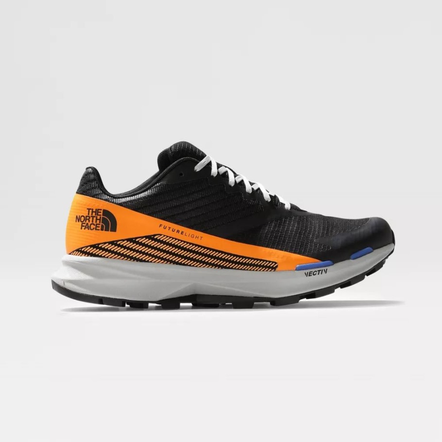 Noir Orange The North Face Hommes Vectiv Levitum Futurelight Chaussures De Course Sur Sentier