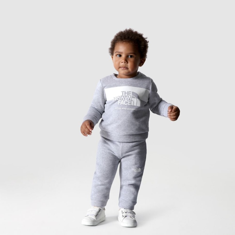 Gris Ensemble 2 Pièces En Molleton De Coton The North Face Pour Bébé