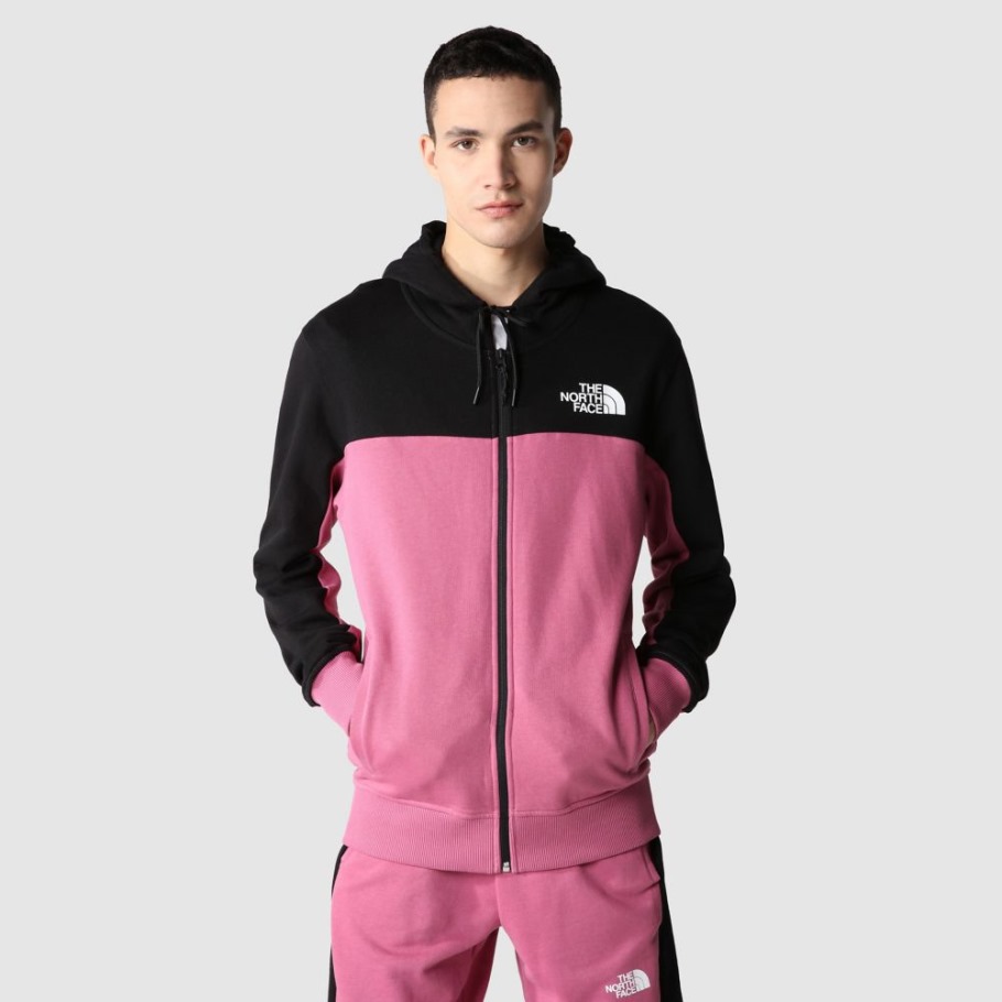 Sweat à Capuche Icon Full Zip Homme Rouge Violet The North Face