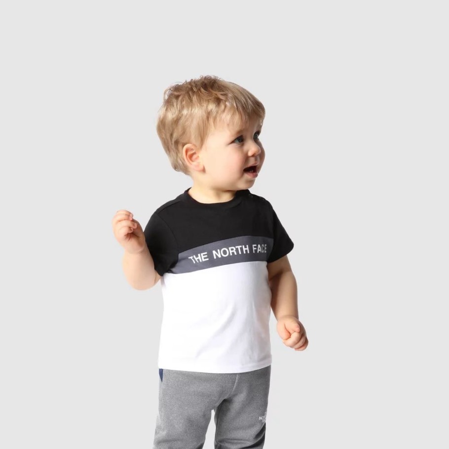 T-shirt The North Face Bébé Colorblock Noir