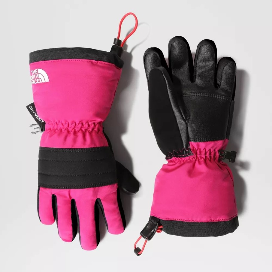 The North Face Fuschia Pink Kids Montana Ski Etip Gants