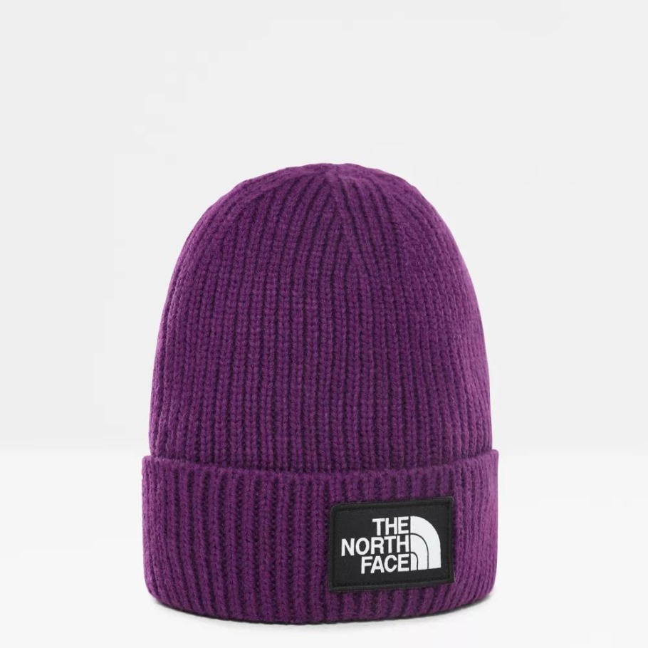 Bonnet à Revers Avec Logo Tnf Violet The North Face Hero