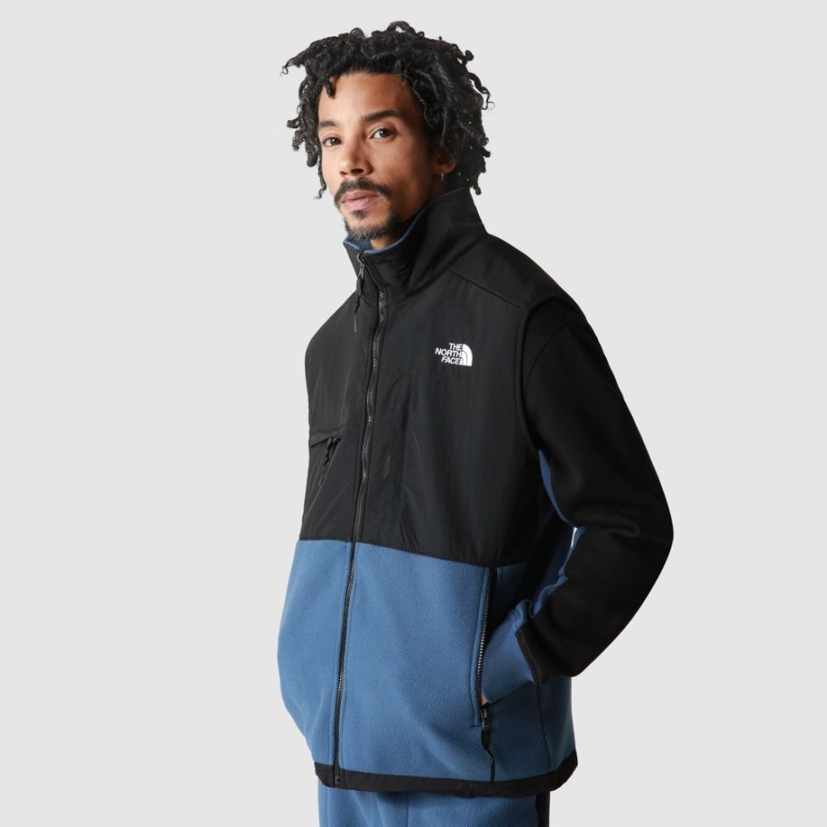 The North Face Hommes Denali Gilet Ombragé Bleu