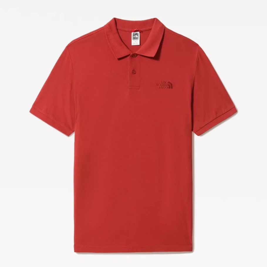 The North Face Hommes Piquet Polo Rouge épice