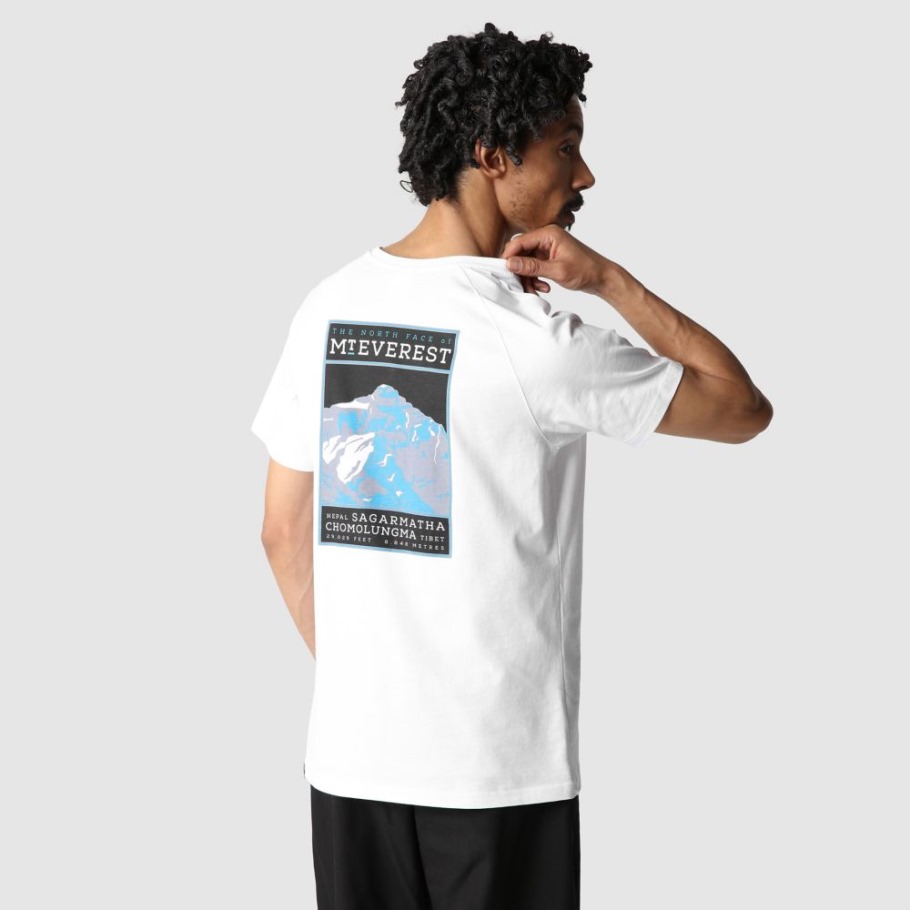 T-shirt The North Face Blanc Bleu Homme North Faces