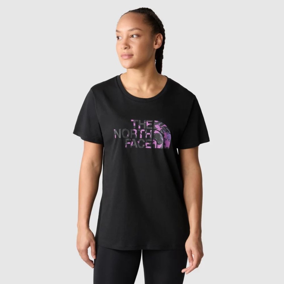 The North Face T-shirt Femme Boyfriend Rouge Royal