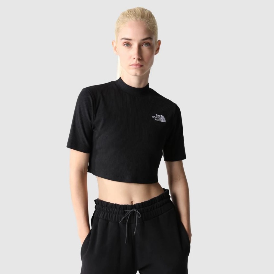 The North Face Femme Gartha Côtelé Top Noir