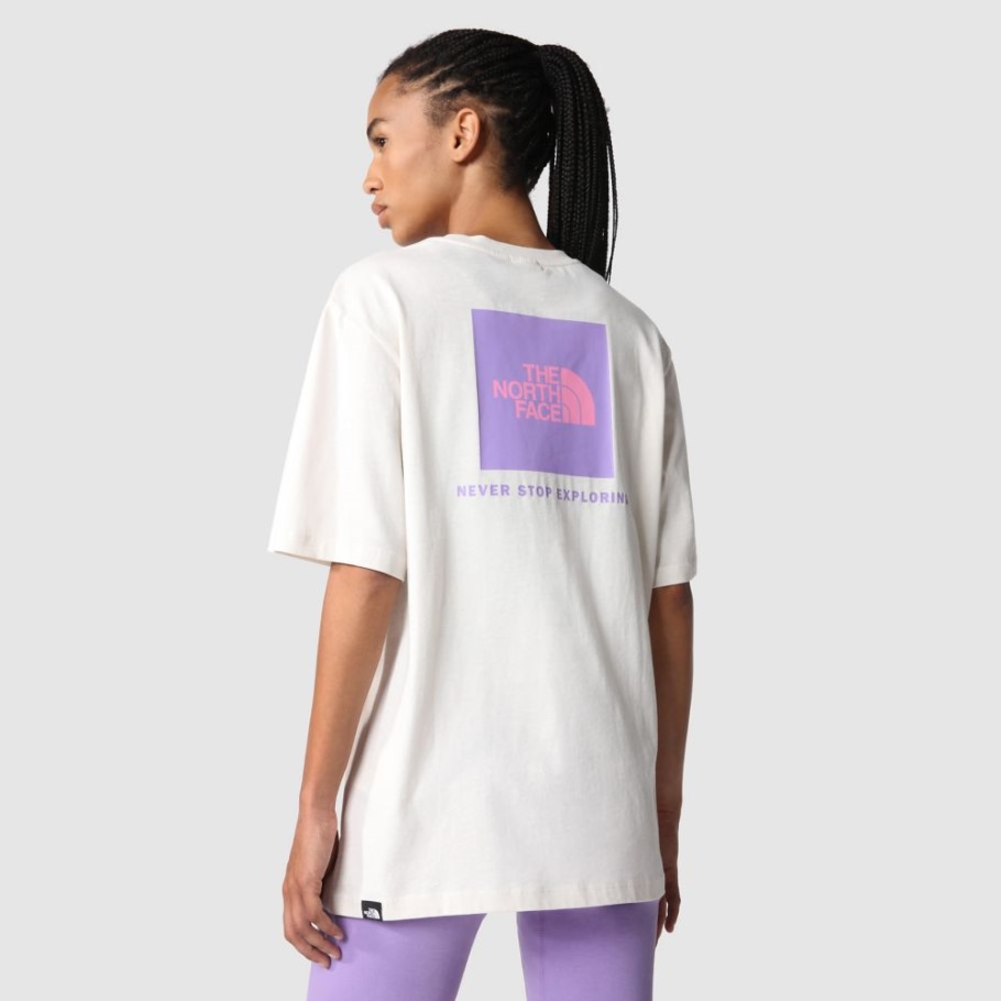 T-shirt Redbox Décontracté Femme Blanc Vintage The North Face
