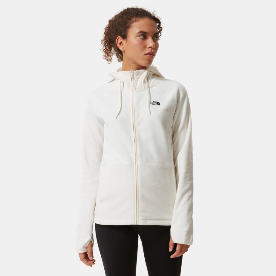 Sweat à Capuche Polaire Zip Intégral Homesafe Femme The North Face Blanc