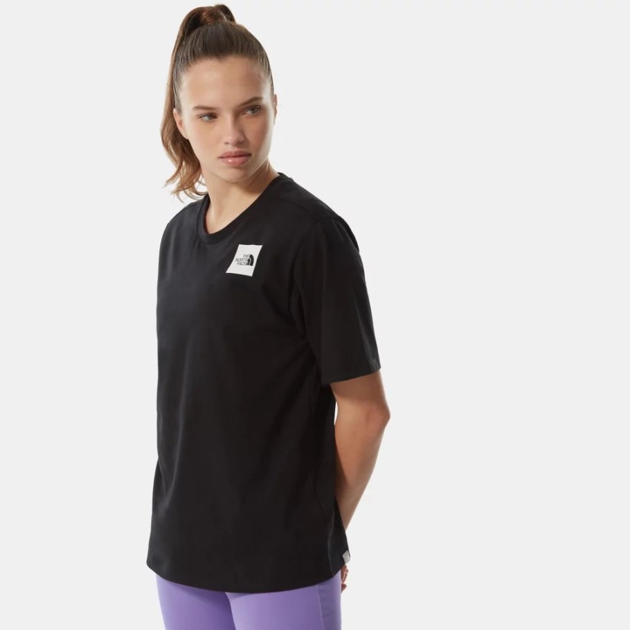 T-shirt Fin Décontracté Femme The North Face Noir