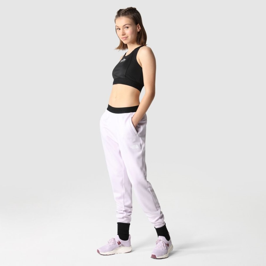 Pantalon D'entraînement Femme Polaire The North Face Lavande Brouillard