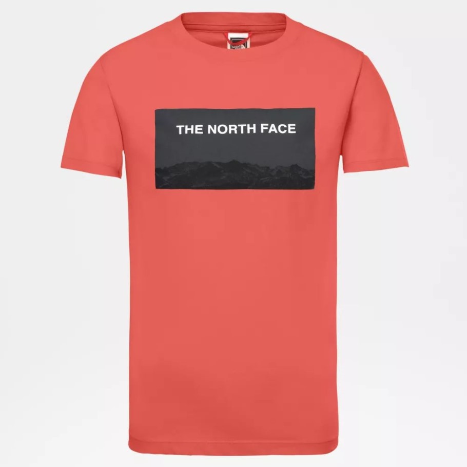Tee Shirt Enfant The North Face Emberglow Orange
