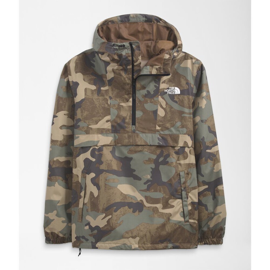 Hommes Imprimé Antora Anorak Tan Camo Print The North Face