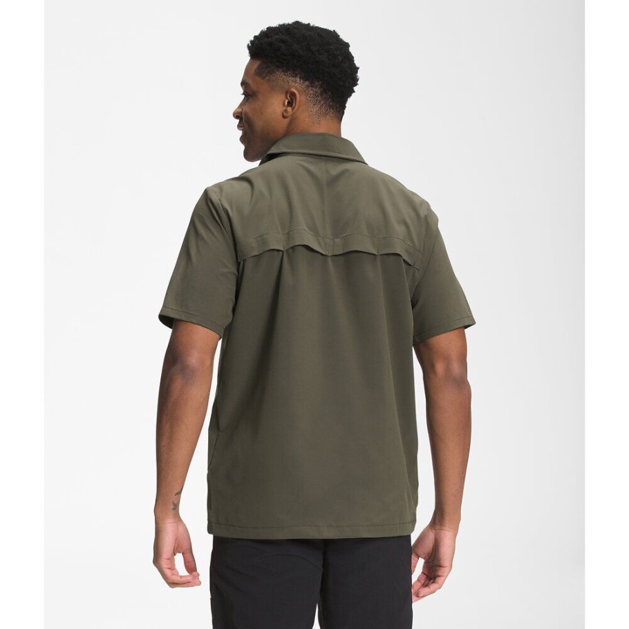 Chemise à Manches Courtes Pour Hommes First Trail Upf The North Face New Taupe Green