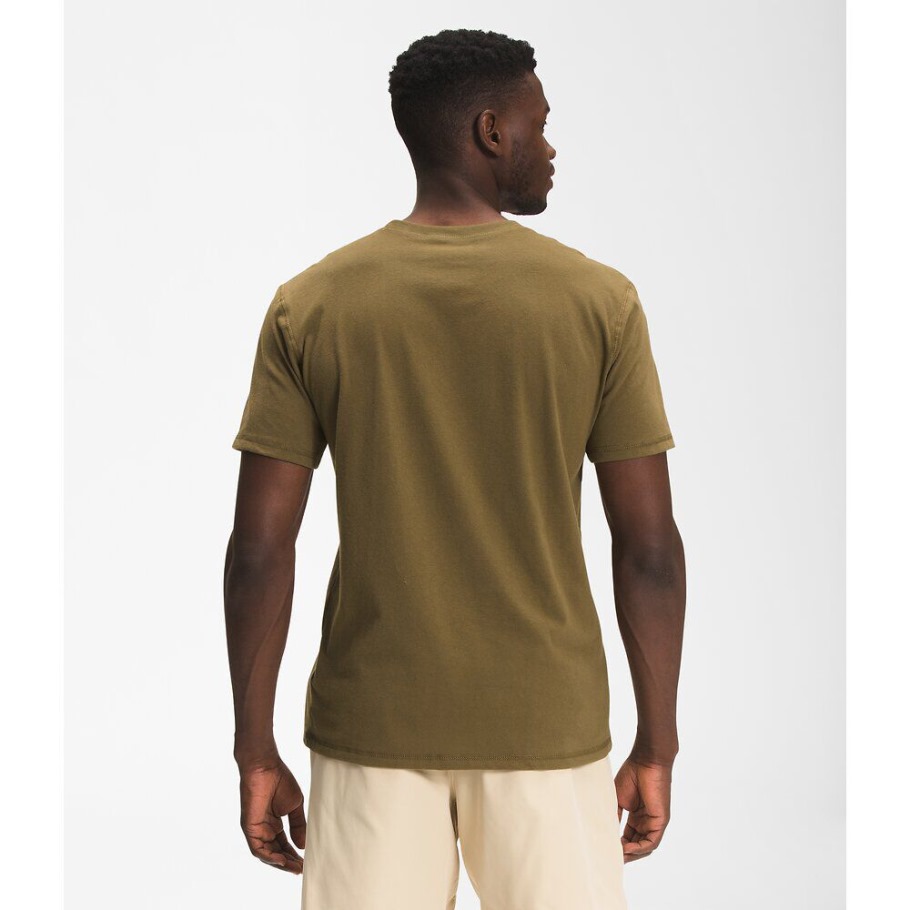 T-shirt à Manches Courtes Avec Poche Plaquée Heritage Pour Hommes Olive Militaire The North Face