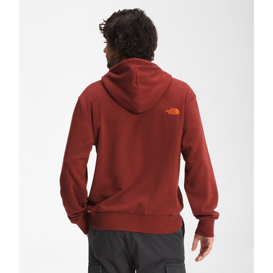 Brique Maison Rouge The North Face Hommes Simple Logo Sweat à Capuche