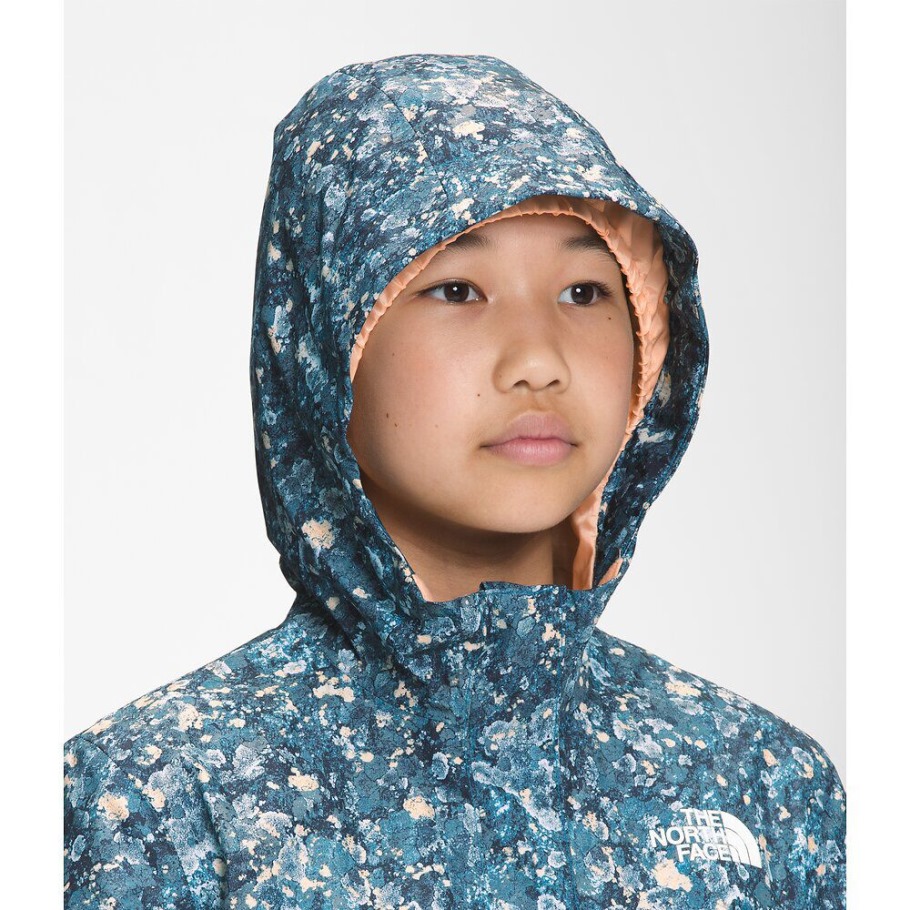 Veste De Pluie Antora Imprimée Pour Fille Abricot Lichen The North Face