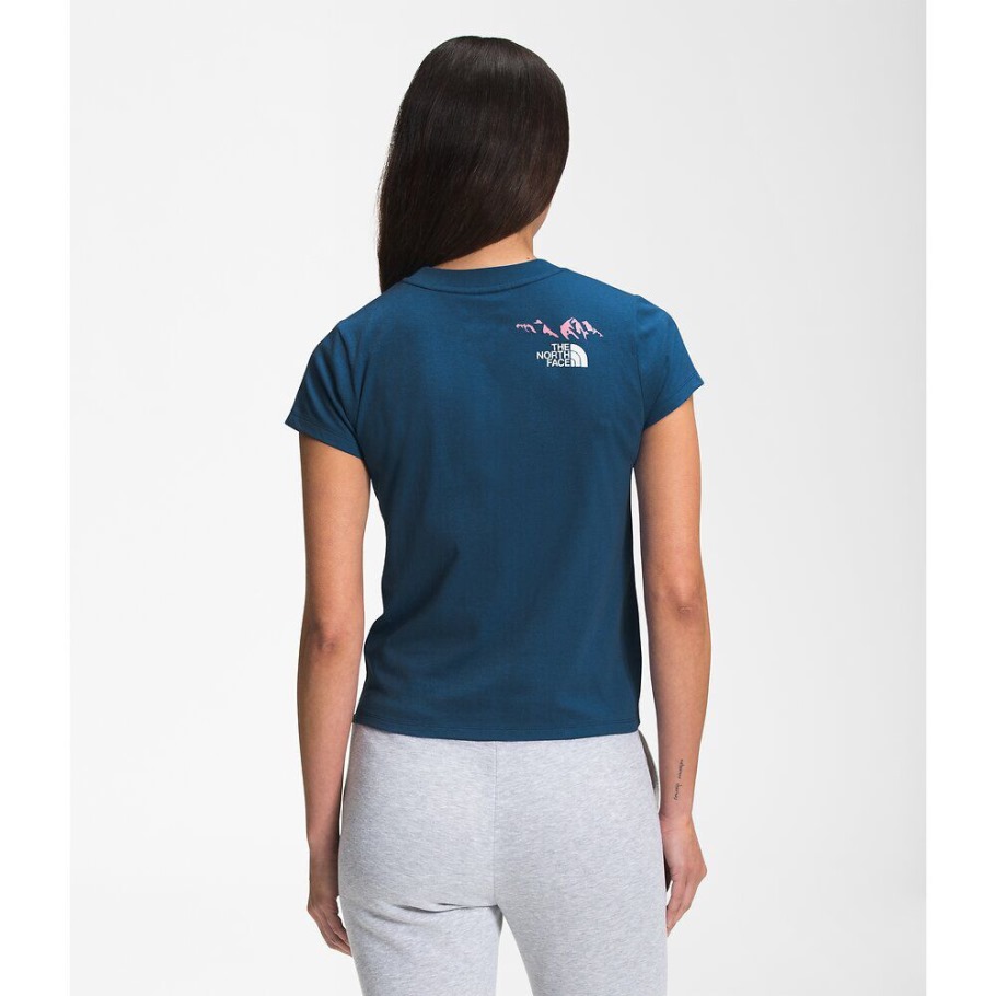 T-shirt à Manches Courtes Pour Femmes Bleu The North Face Outdoor Together