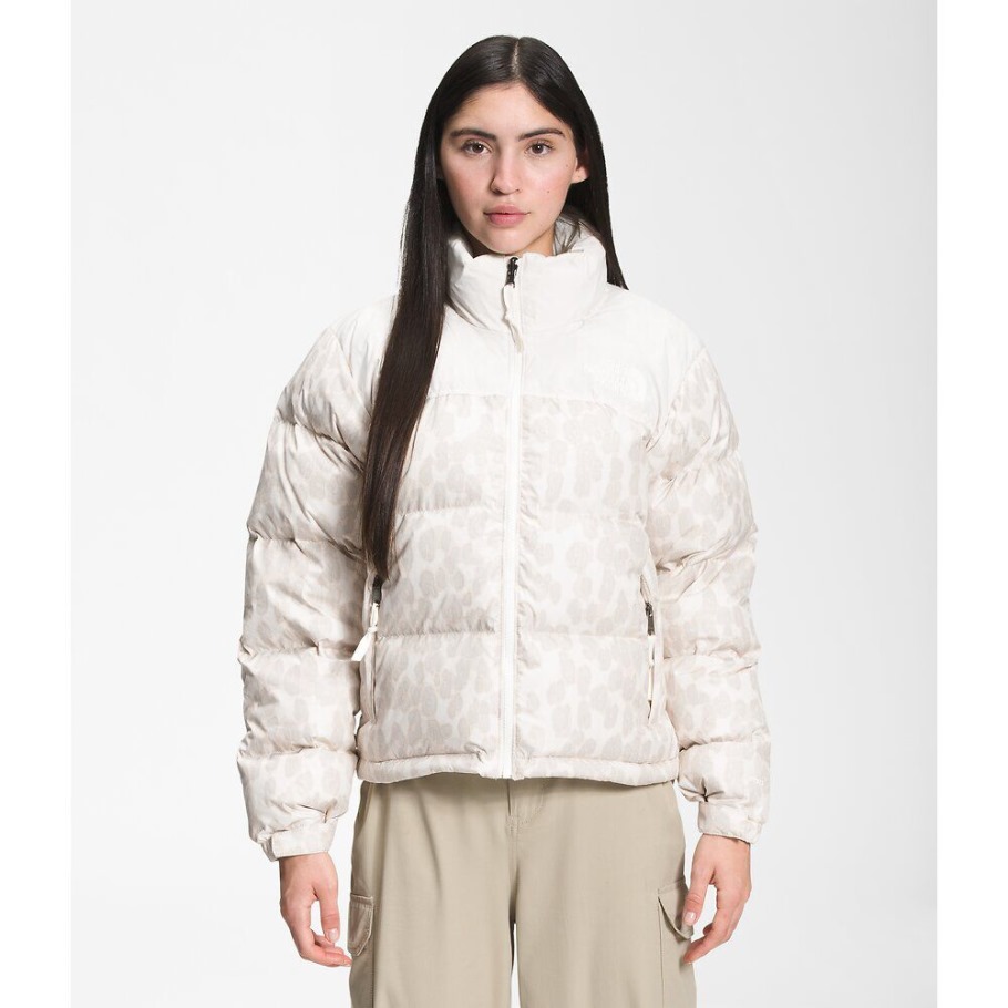Veste The North Face Femme Imprimé 1996 Retro Nuptse Gris