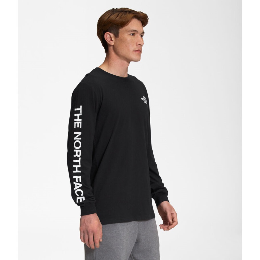 T-shirt à Manches Longues Pour Hommes Noirs The North Face