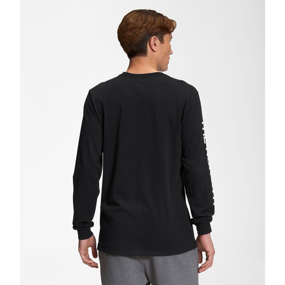 T-shirt à Manches Longues Pour Hommes Noirs The North Face