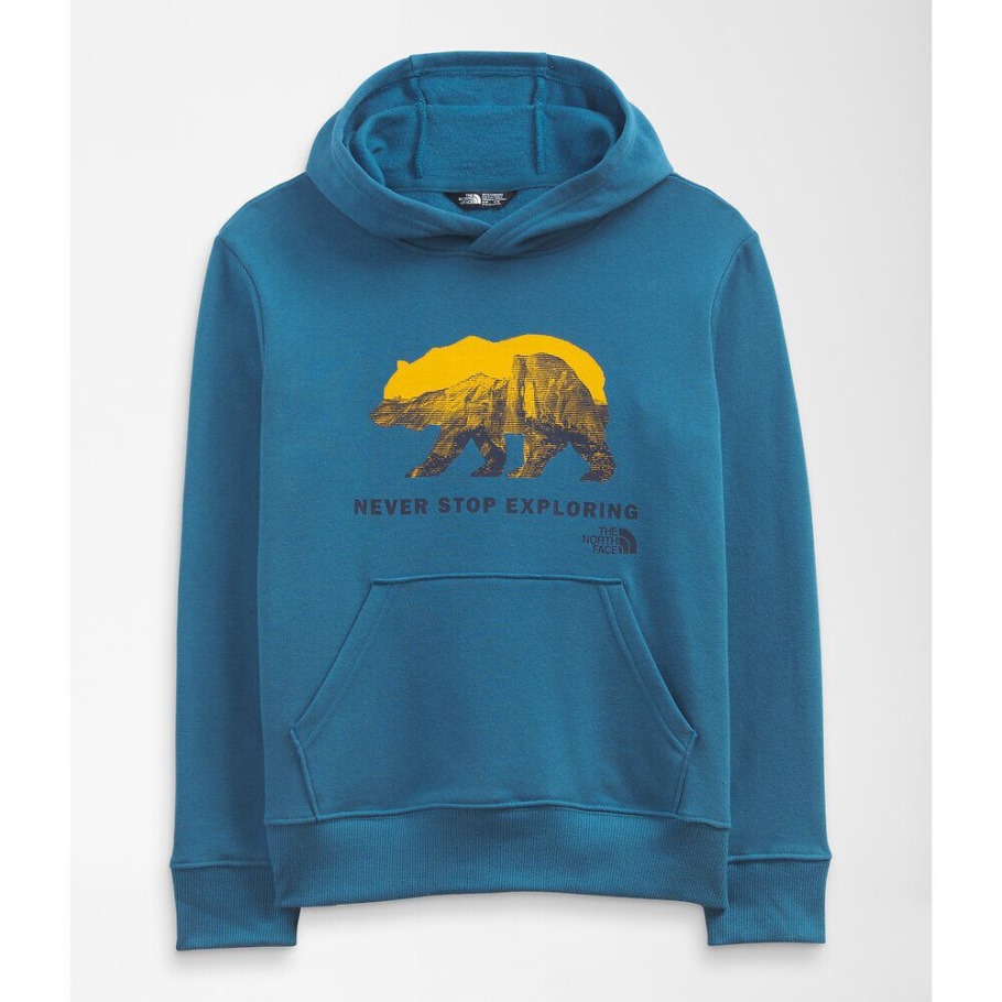 Banff Blue The North Face Garçons Camp Polaire Pull à Capuche