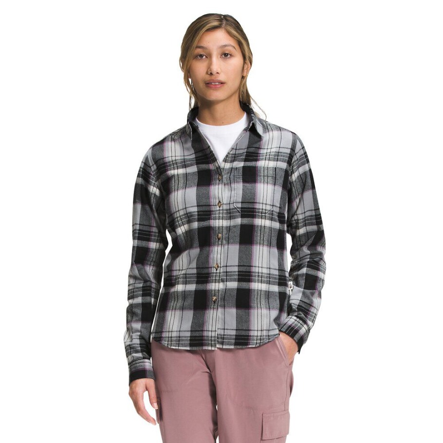 Chemise De Petite Amie à Manches Longues Berkeley Pour Femme Grise The North Face