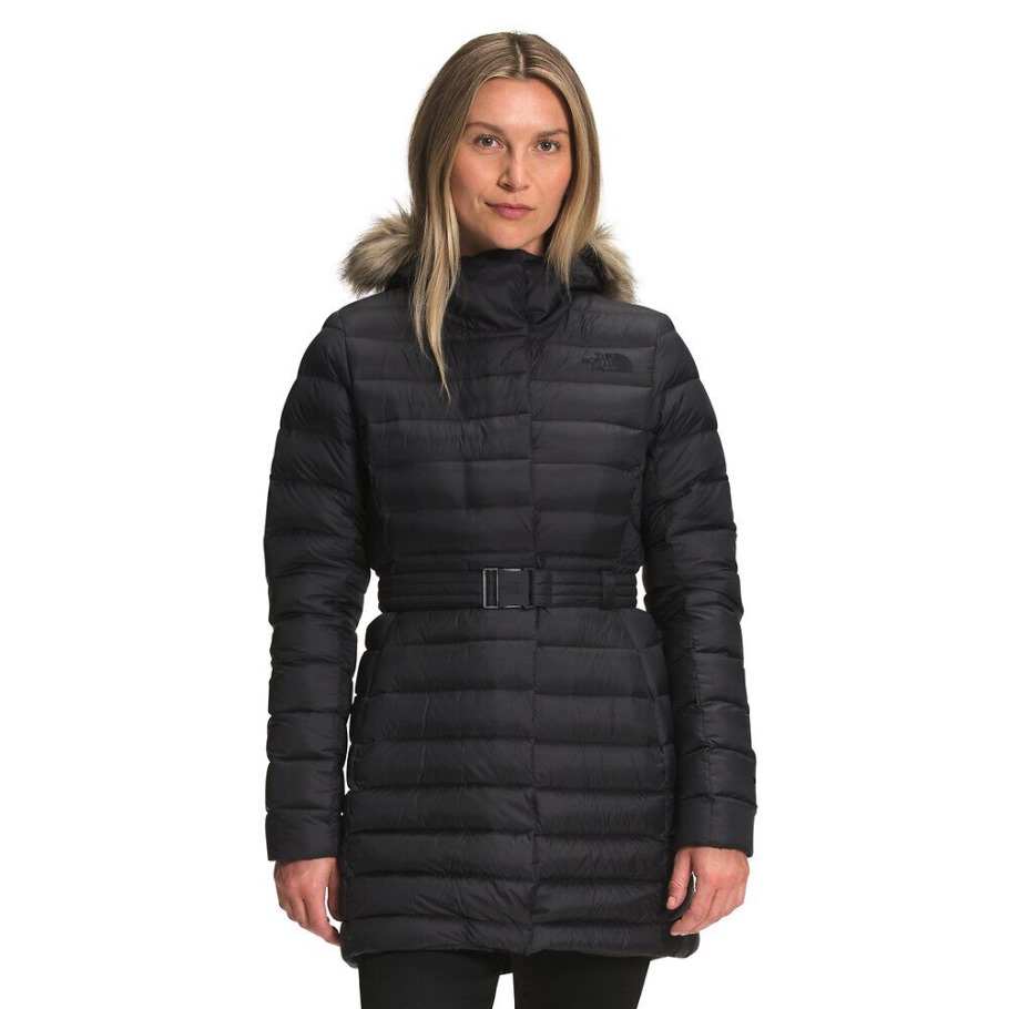 The North Face Femmes Parka à Ceinture Transversale Noir