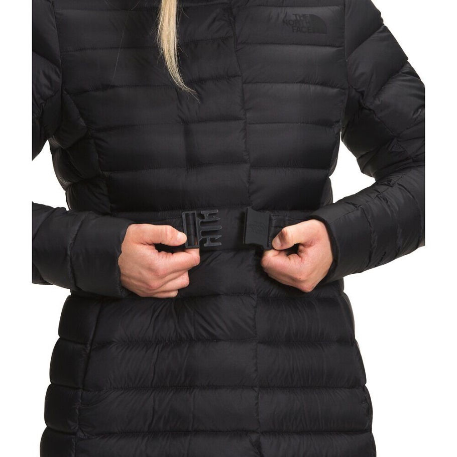 The North Face Femmes Parka à Ceinture Transversale Noir