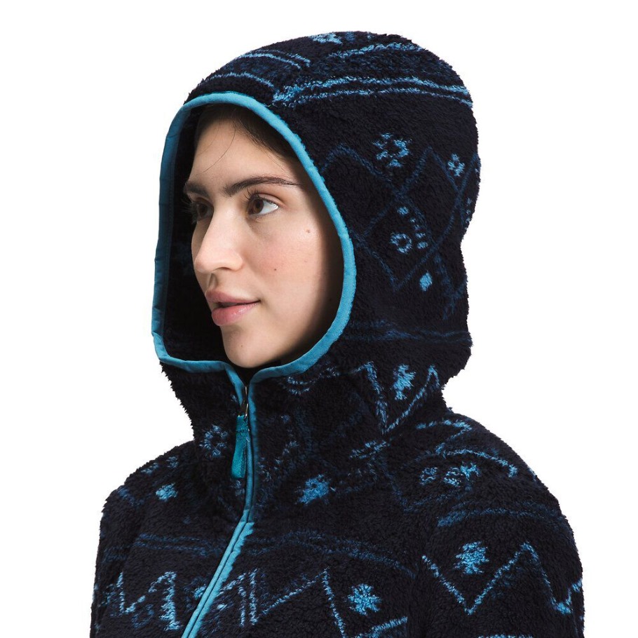 Pull à Capuche En Polaire Campshire Imprimé Femme 2.0 Marine The North Face
